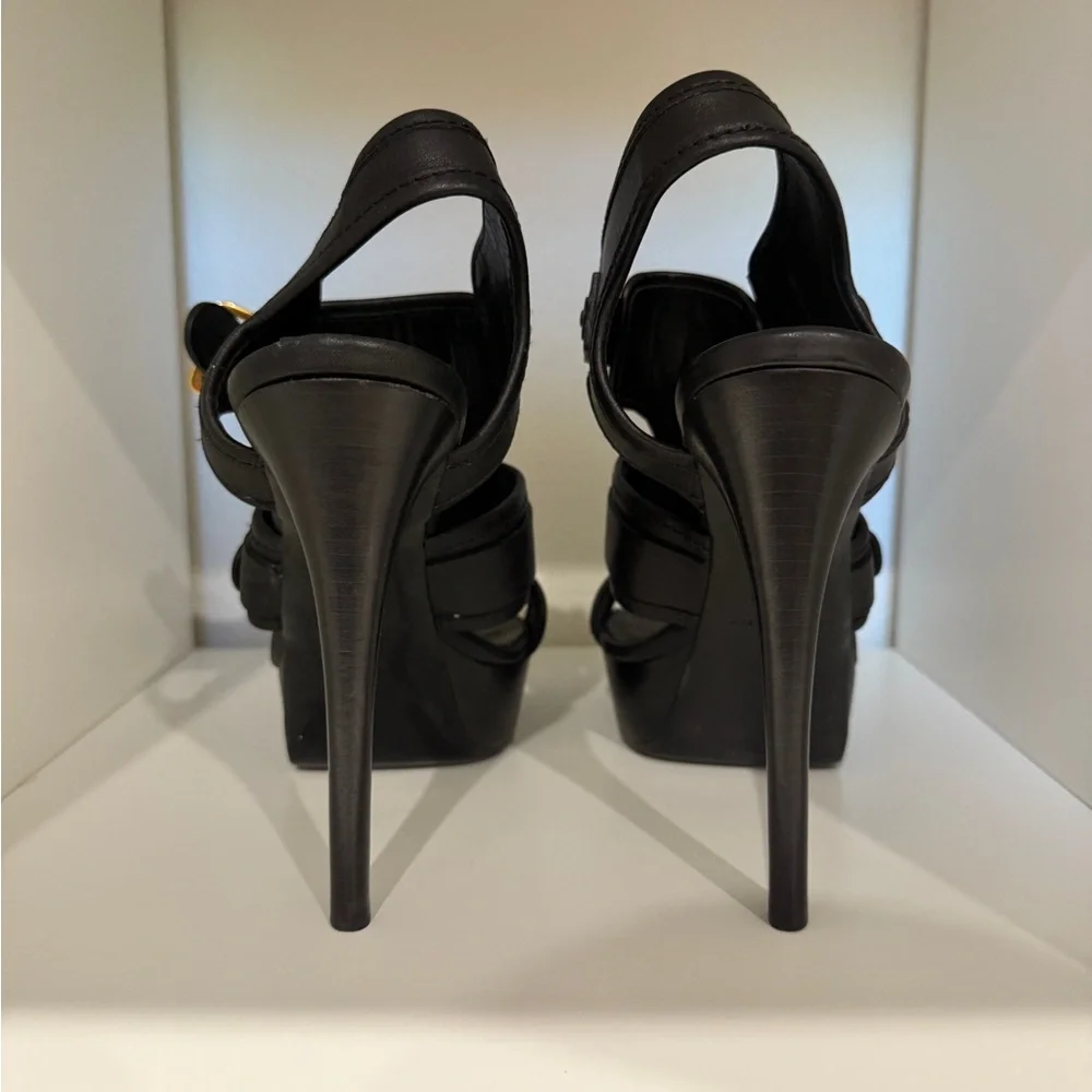 Burberry Aviator Beatty Platform Heels - Size 39 - Picture 5 of 8